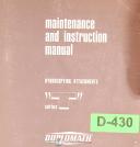 Duplomatic-Duplomatic Filmatic Thread Cutting Attachment, Maintenance Manual-50-100-05